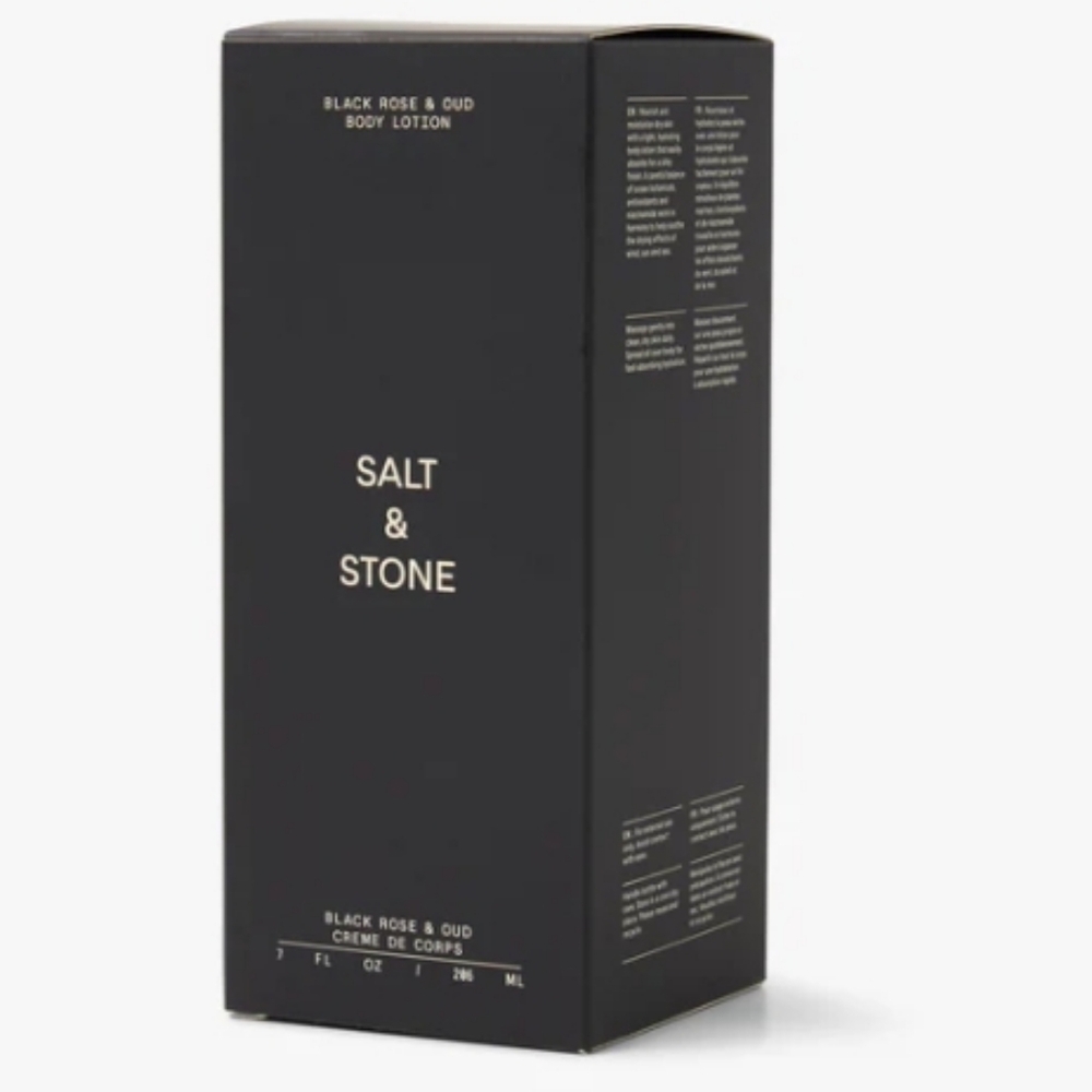 Salt & Stone Black Rose Body Lotion New In Box Pump Bottle - Picture 3 of 4